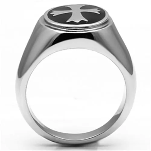 Men Stainless Steel Epoxy Rings TK714