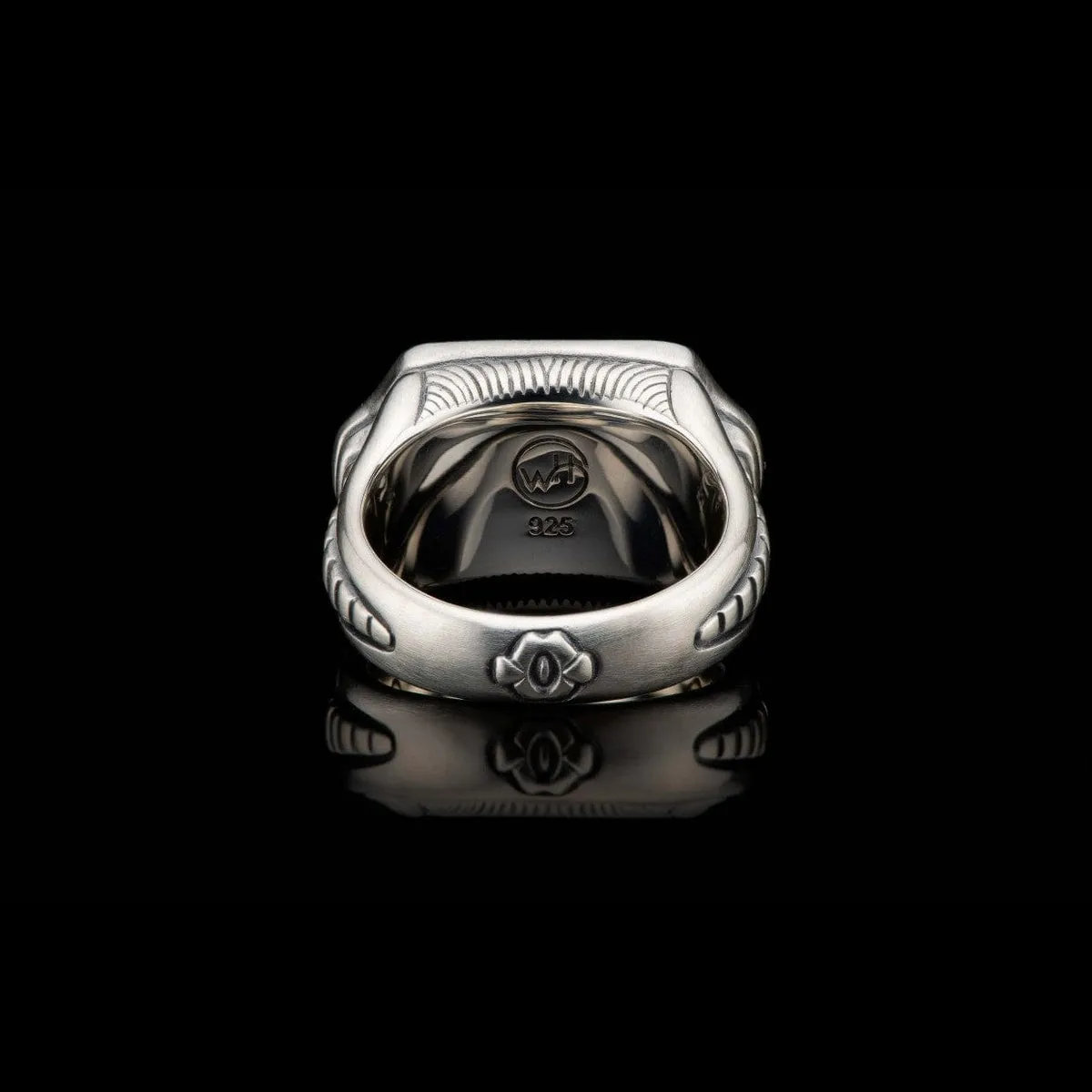 Men's Sleek Meteorite Ring - Ring 8 MET