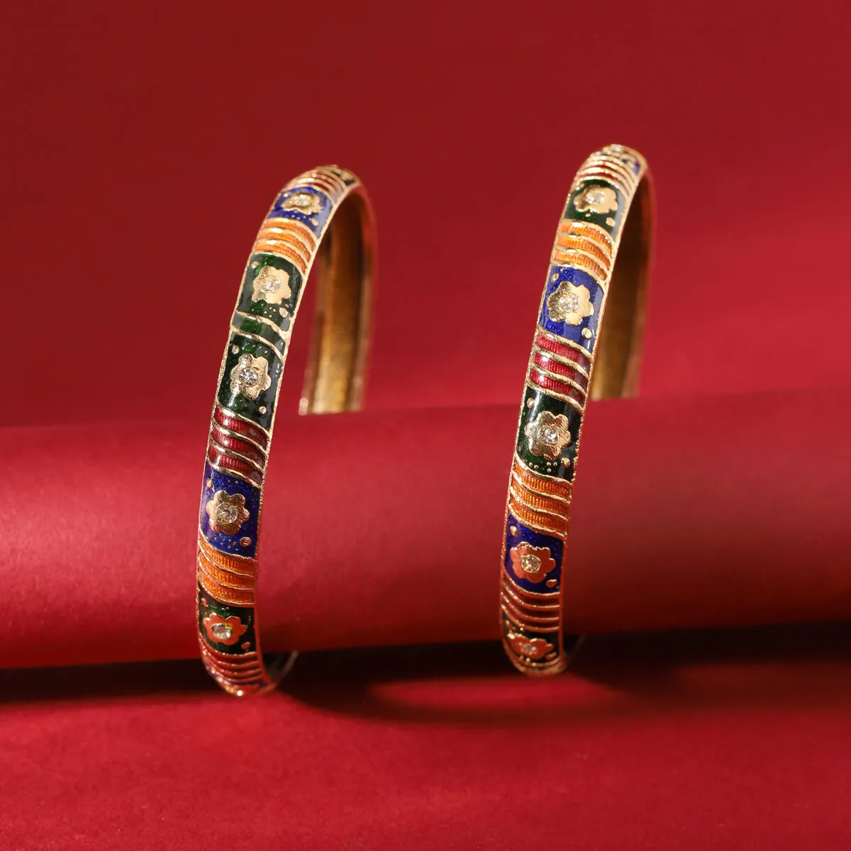 Multicoloured Enamel Bangle