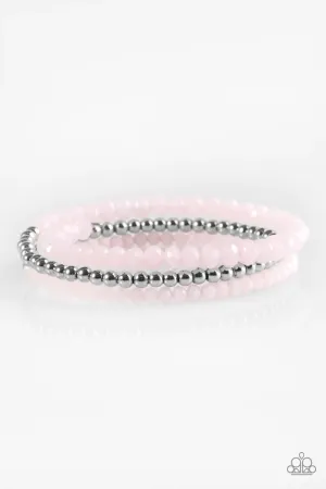 Paparazzi Bracelet ~ Luminous Luster - Pink