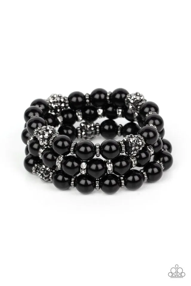 Paparazzi Bracelet ~ Poshly Packing - Black