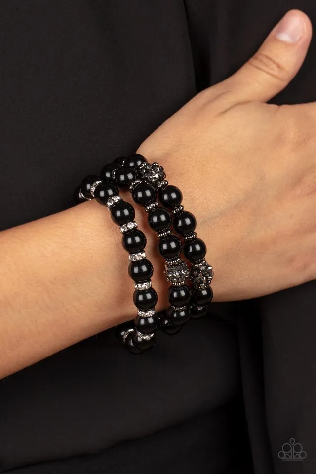 Paparazzi Bracelet ~ Poshly Packing - Black