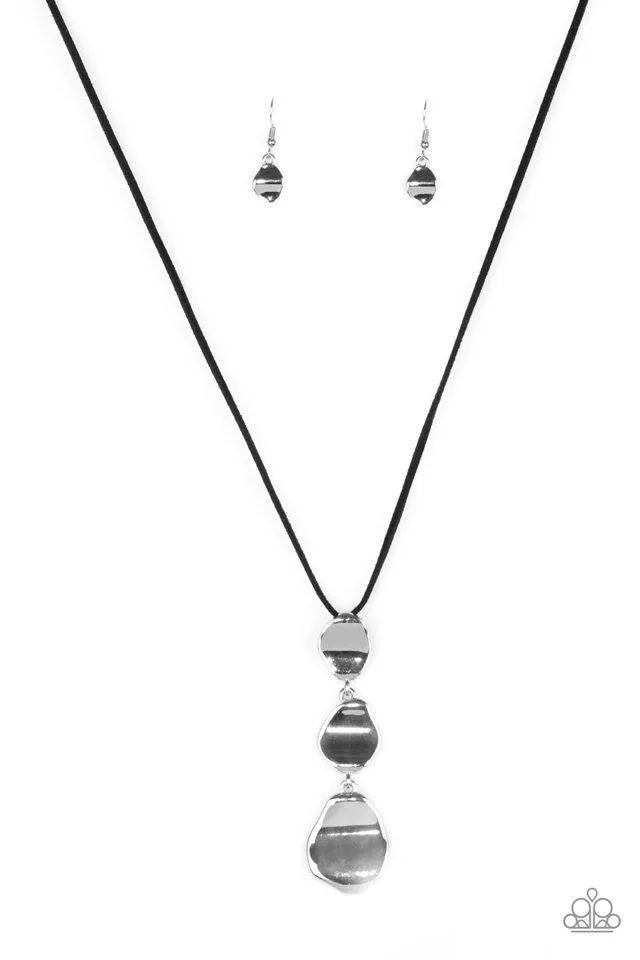 Paparazzi Necklace ~ Embrace The Journey - Black