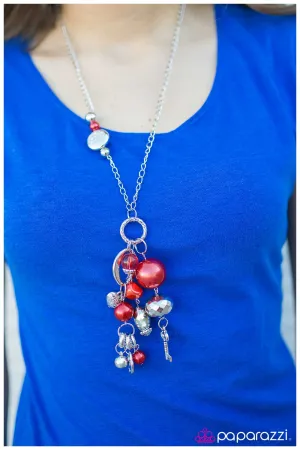 Paparazzi Necklace ~ Make A Wish! - Red