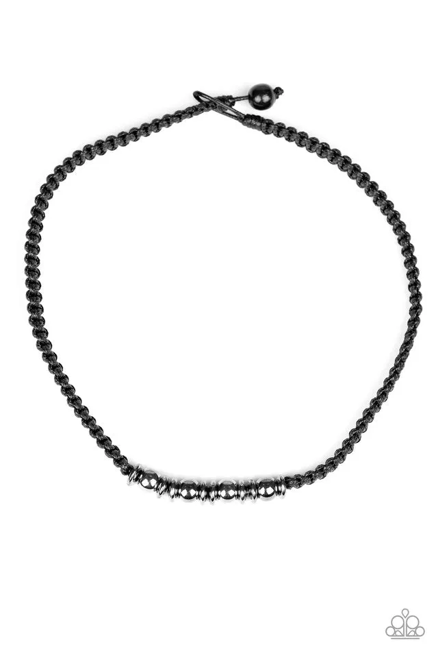 Paparazzi Necklace ~ Metal Mechanics - Black