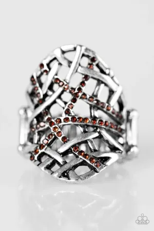 Paparazzi Ring ~ Controlled Chaos - Brown