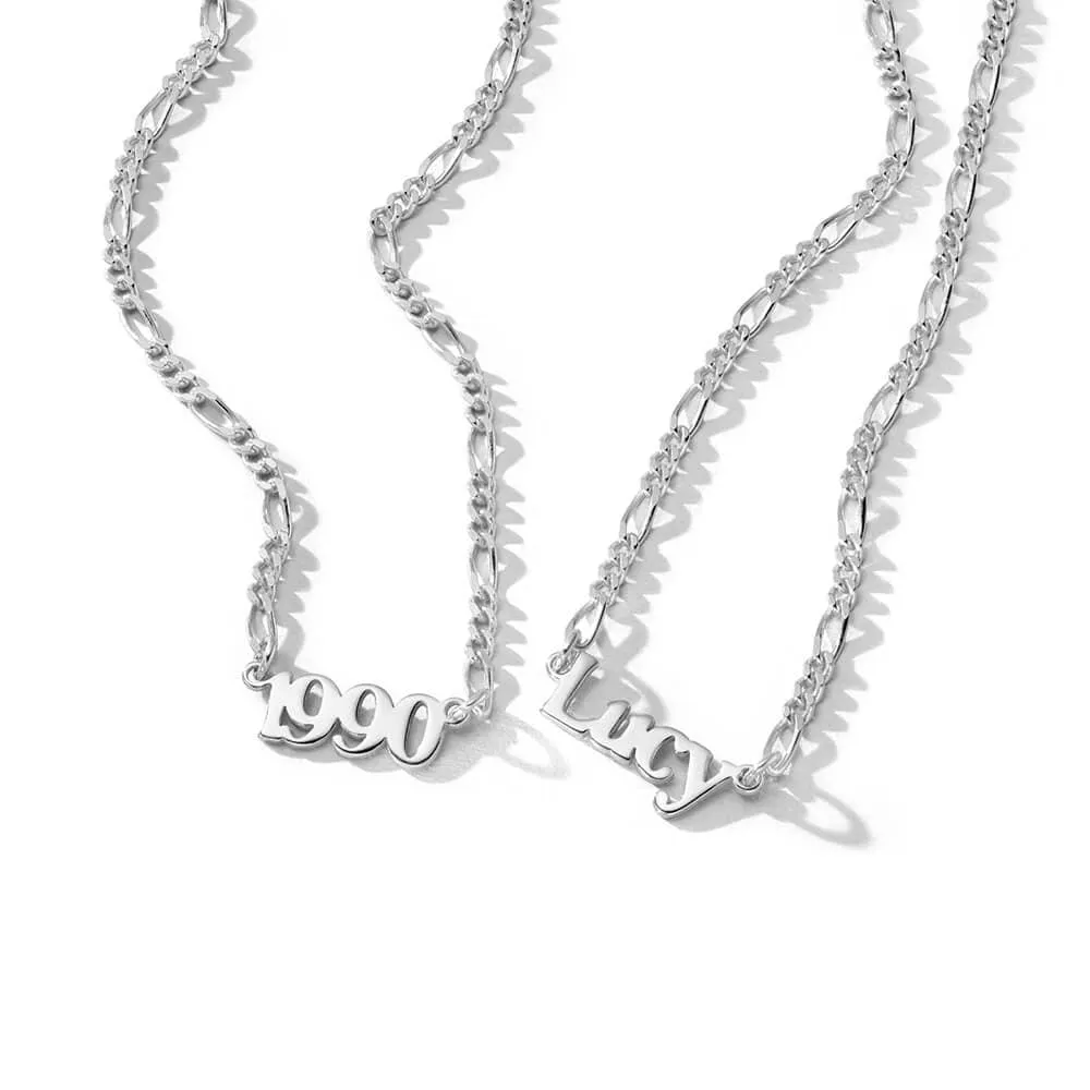 Personalised Year Necklace Sterling Silver