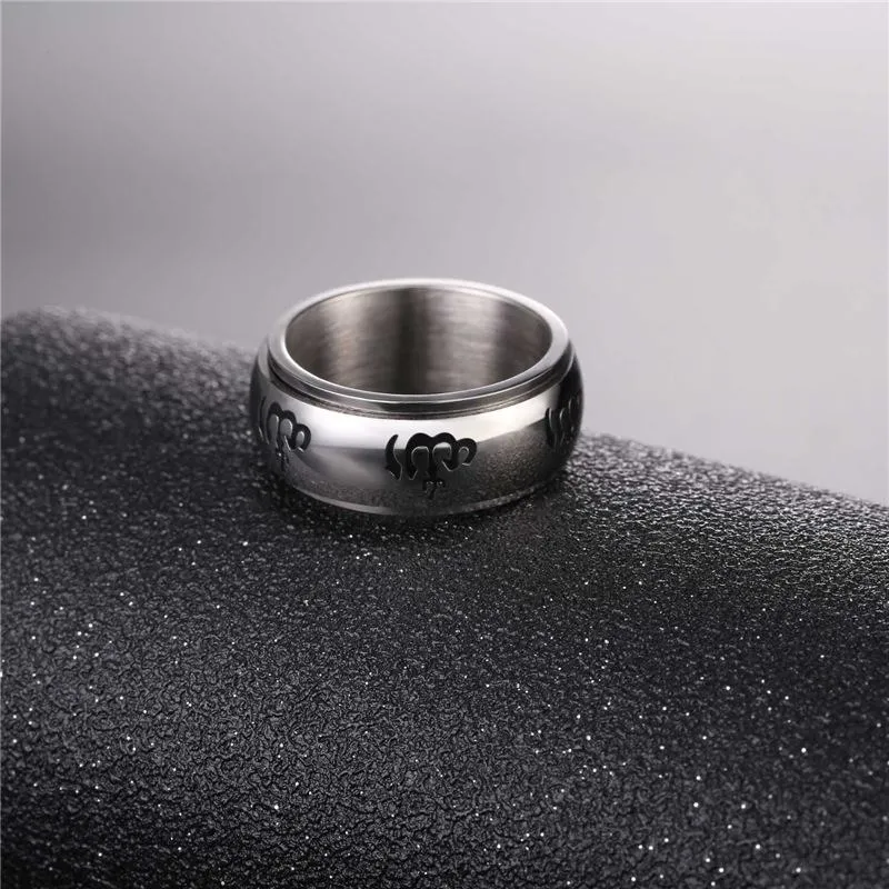 Polished Rotatable Islamic Ring