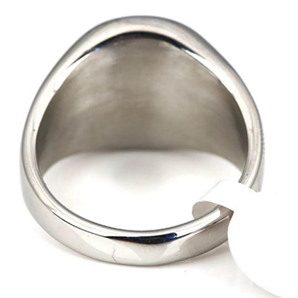 Polished Silver Arabic Shahada Ring