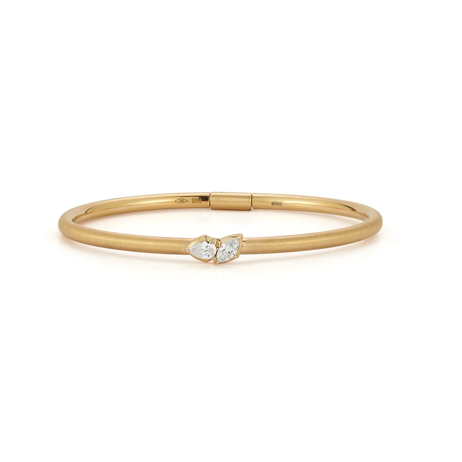 Poppy Two Stone Plié Bangle