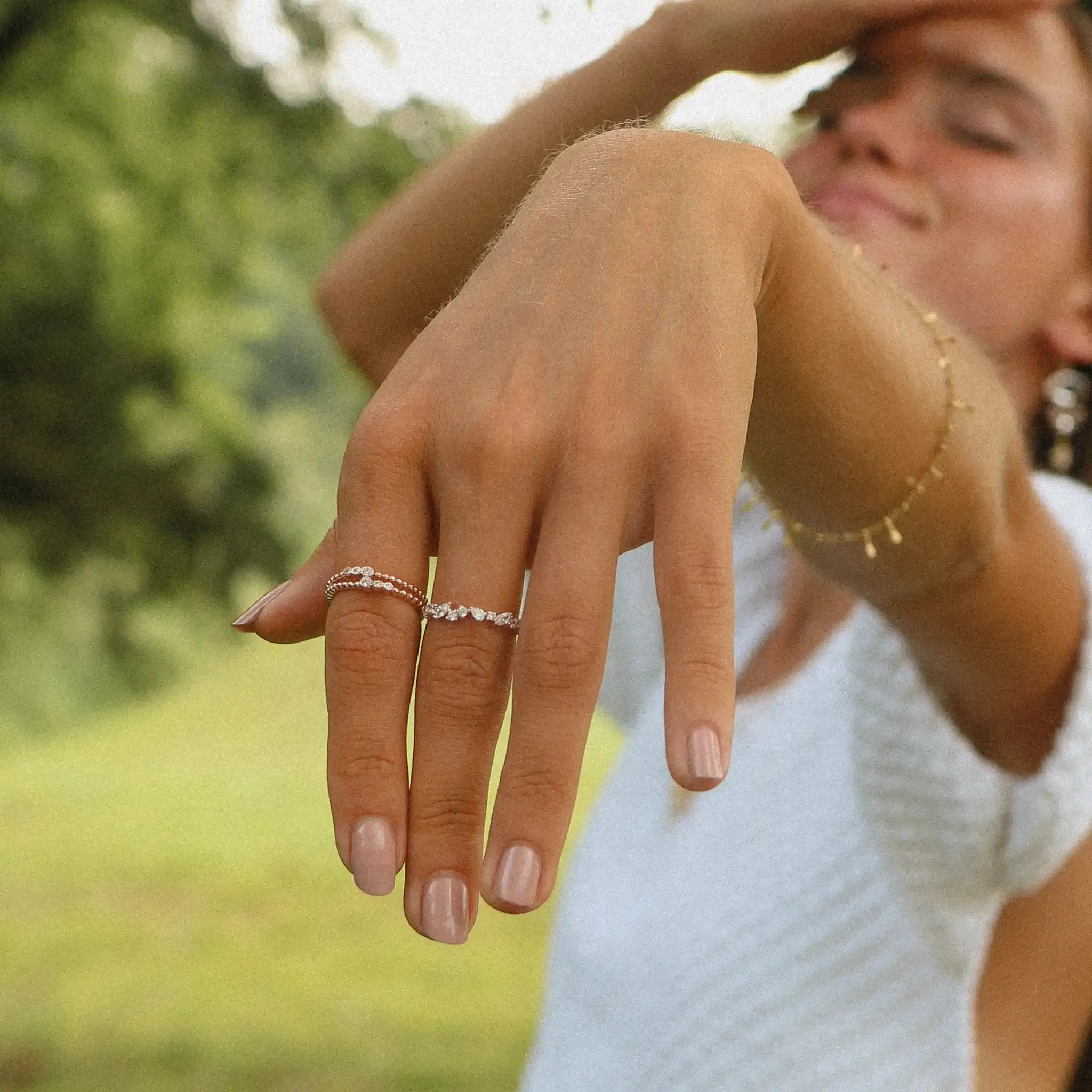 Rose Gold Infinity Ring