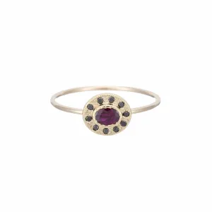 Ruby Halo Ring