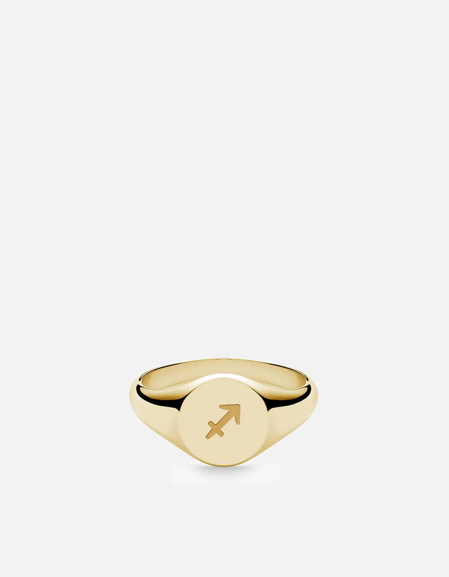 Sagittarius Astro Signet Ring, 14k Gold