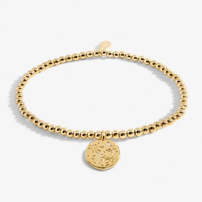 Star Sign A Little Scorpio Gold Plated 17.5cm Stretch Bracelet 6798