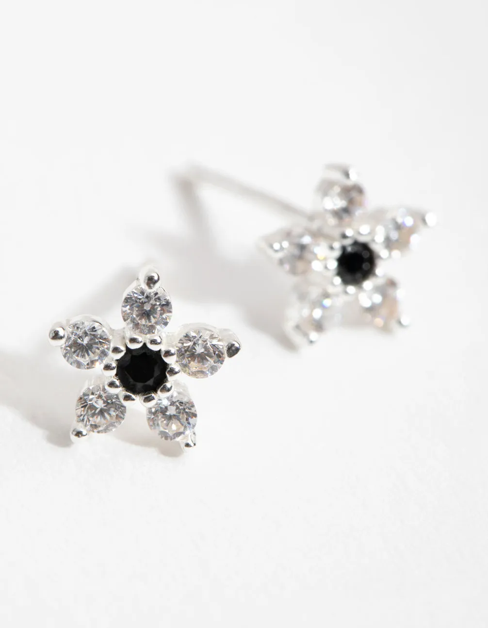 Sterling Silver Cubic Zirconia Stud Earrings