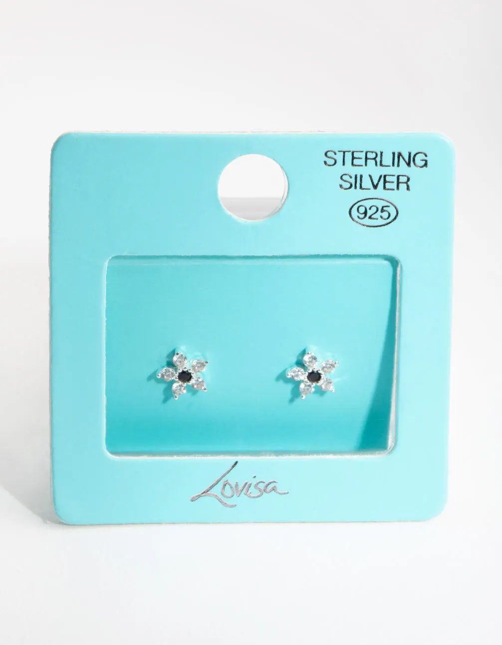 Sterling Silver Cubic Zirconia Stud Earrings