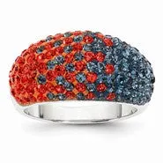 Sterling Silver Swarovski Elements Charlottesville Spirit Ring