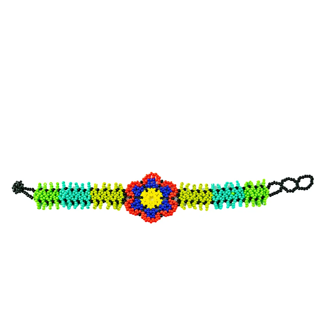 Sundance Floral Seed Bead Bracelet - Guatemala