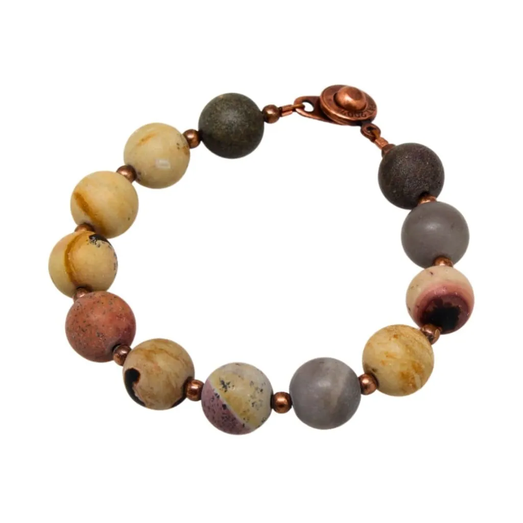 'The Stress Whisperer' Semi-Precious Gemstone Beaded Bracelet