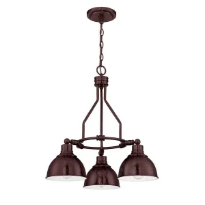 Timarron 3-Light Down Chandelier in Aged Bronze Brushed