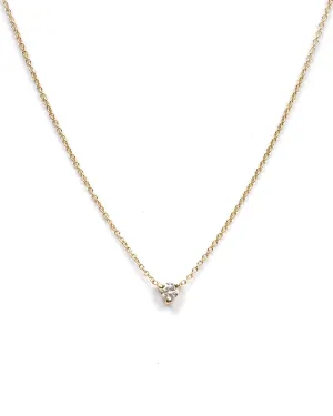 Tiny Diamond Chip Necklace