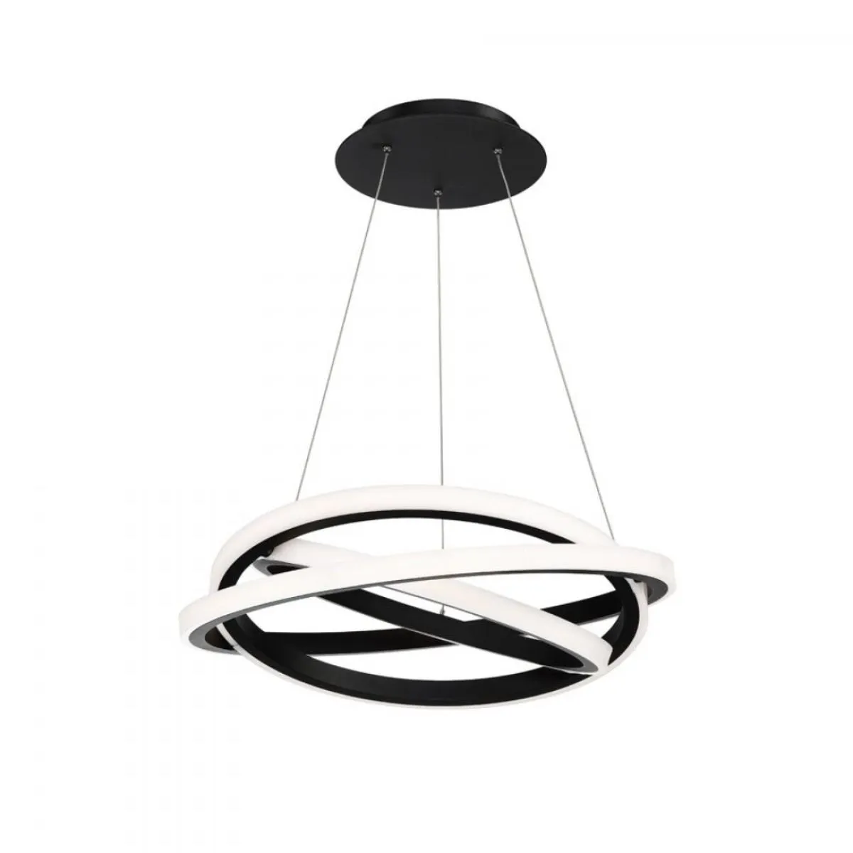 Veloce 26 in. LED Chandelier Black Finish