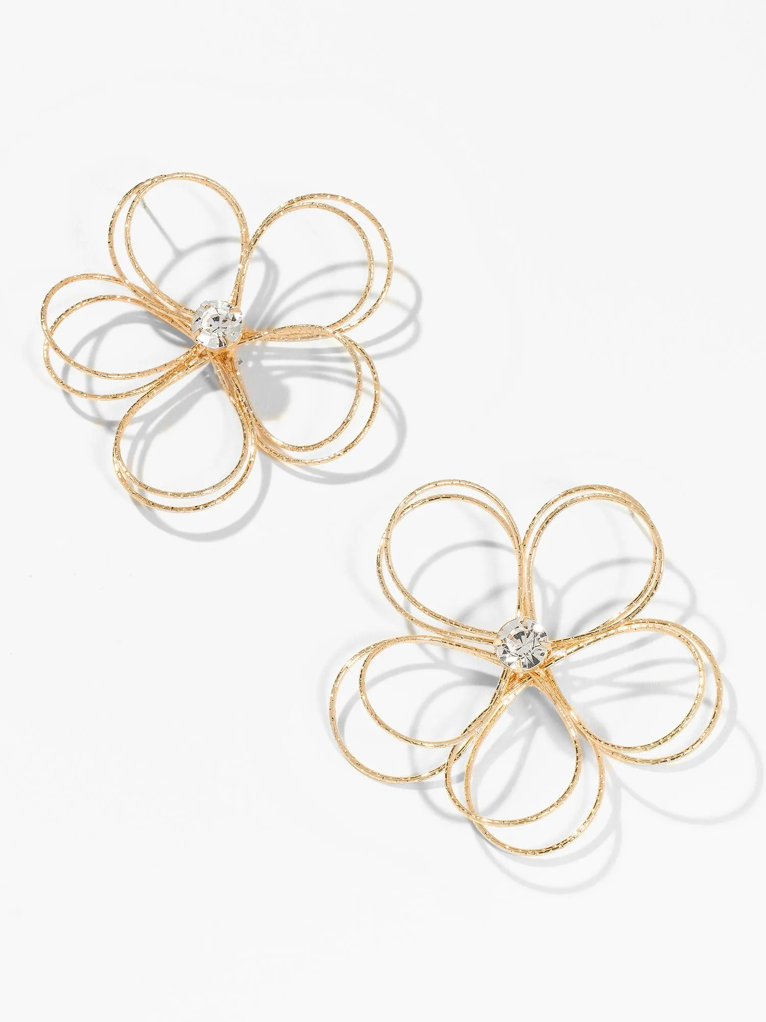 Wire Flower Stud Earrings