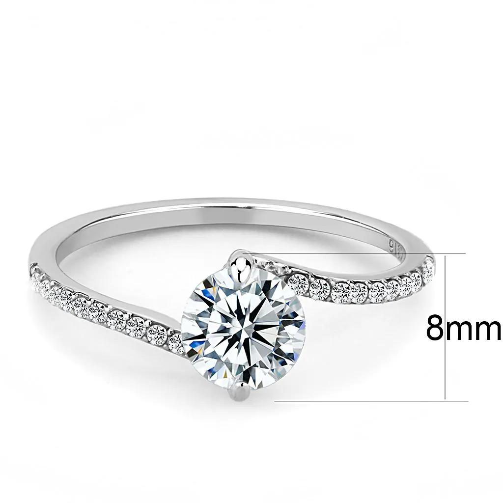 Women Stainless Steel Cubic Zirconia Rings DA013