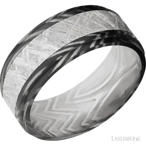 Zebra with Acid Finish and Meteorite Inlay - 9MM